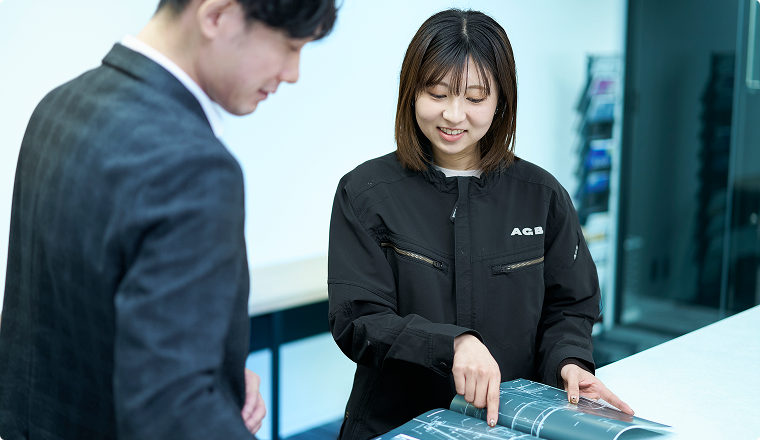 設計の視点を武器に、現場を指揮する。大型物件への憧れからAGBへ