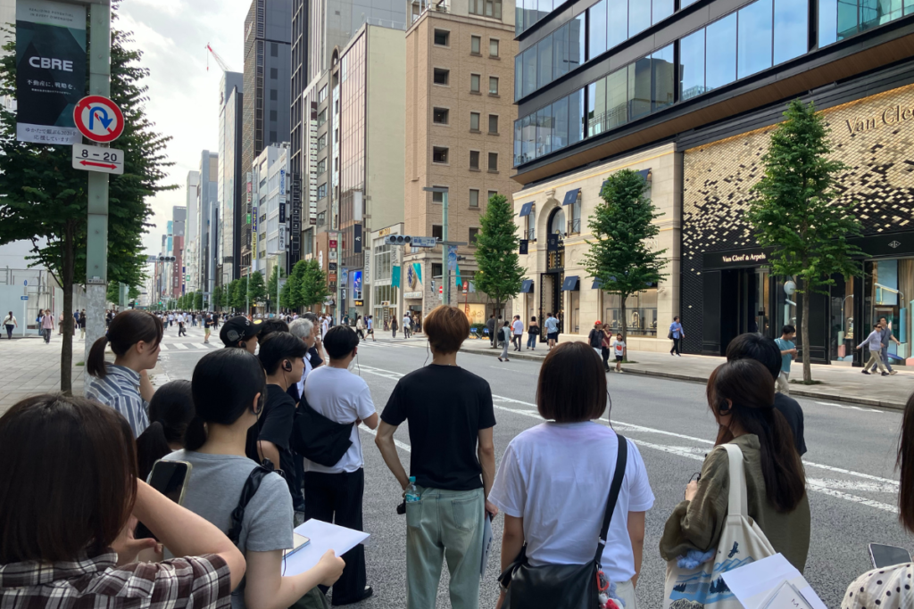 実際の建築から、ファサードエンジニアリングを学ぶ。東海大学の学生と銀座見学会を実施しました